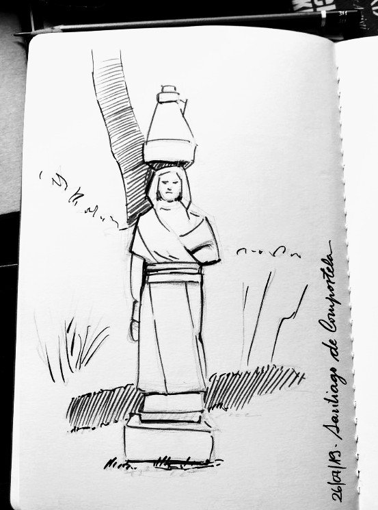 Dibujo lechera rotulador