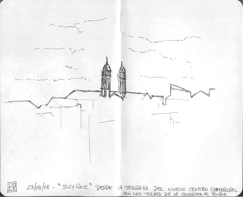 Campanarios-dibujo-tinta