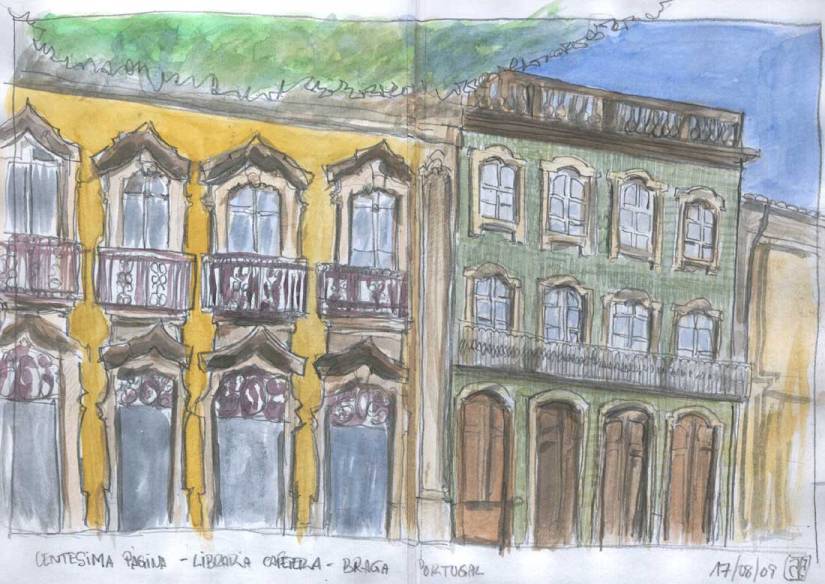 Dibujo grafito acuarela