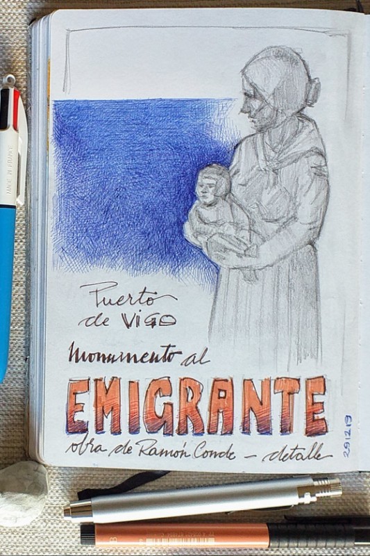Monumento al emigrante vigo