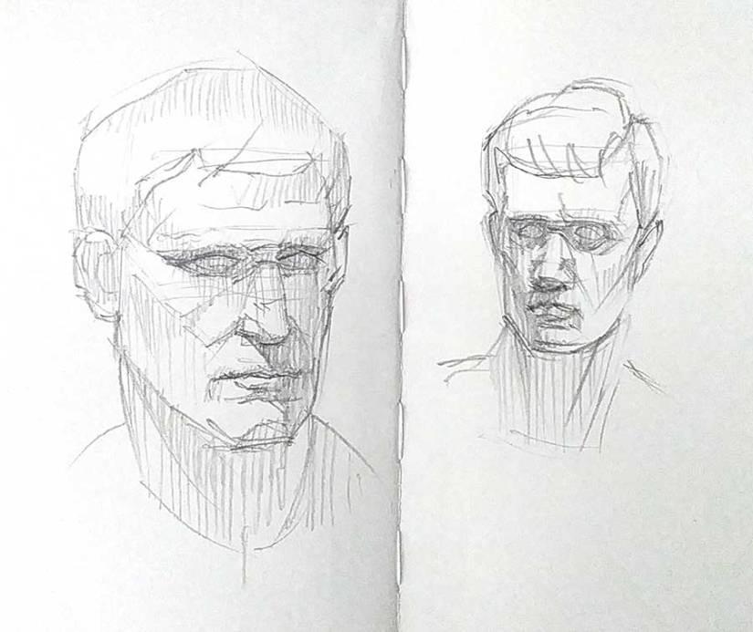 dibujo grafito trazo suelto